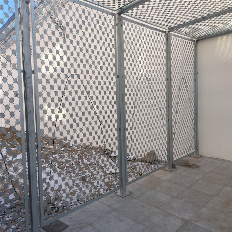 監(jiān)獄生活區(qū)梅花刺隔離網(wǎng)圖片3